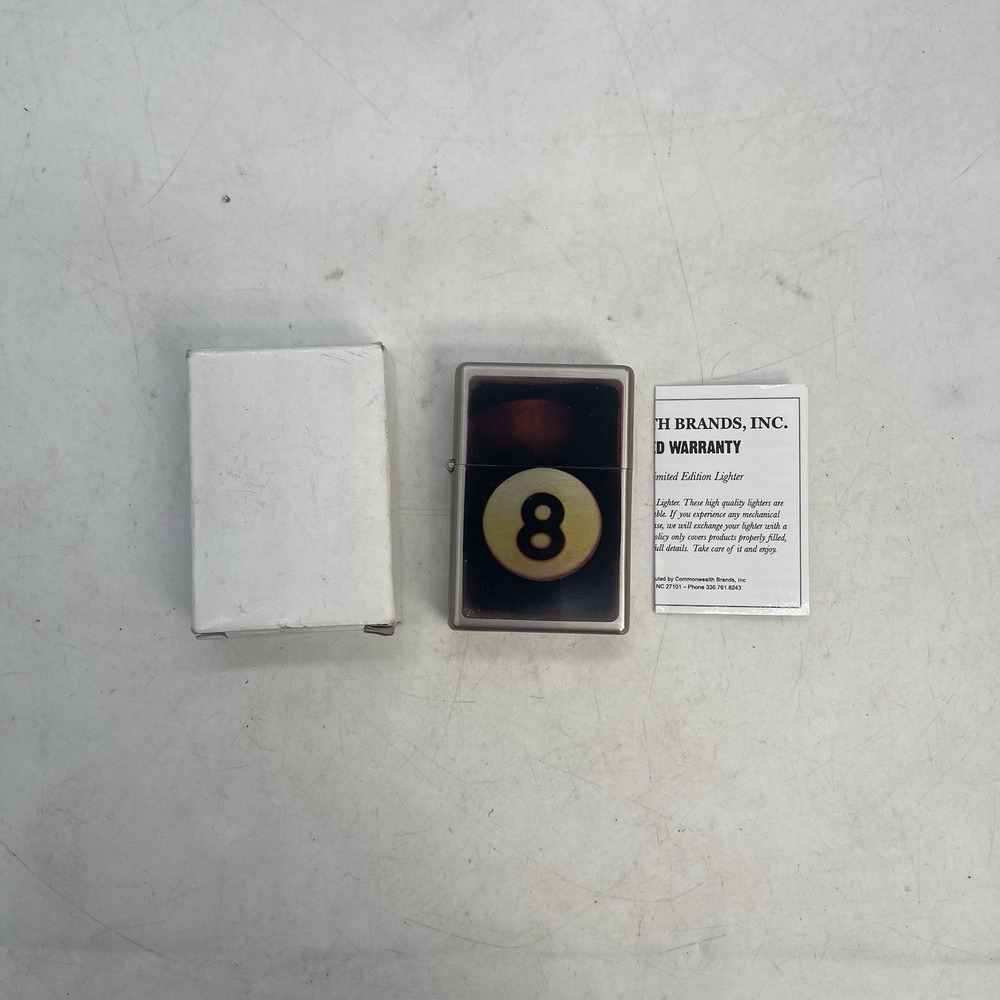 Vintage 8 Ball Design Lighter, Commonwealth Brands, Inc. New with Box